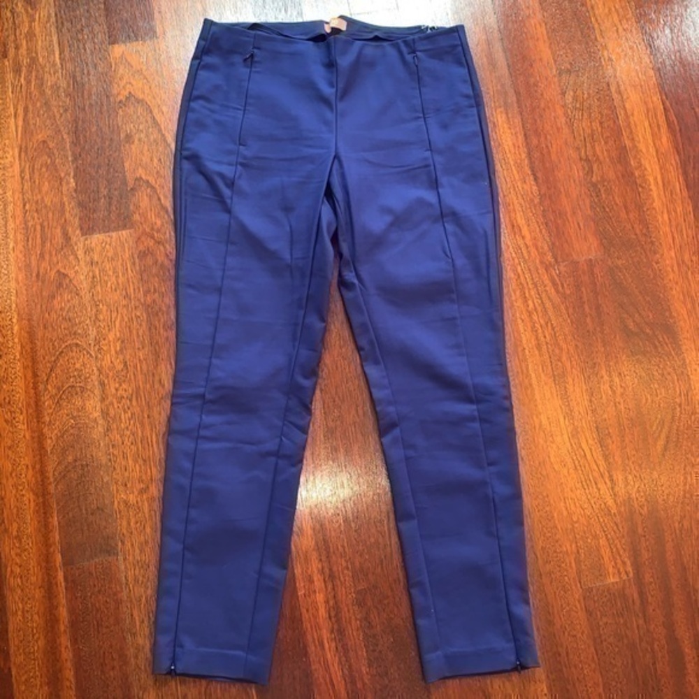Joe Fresh Blue Lined Trouser Ankle Pants size 12